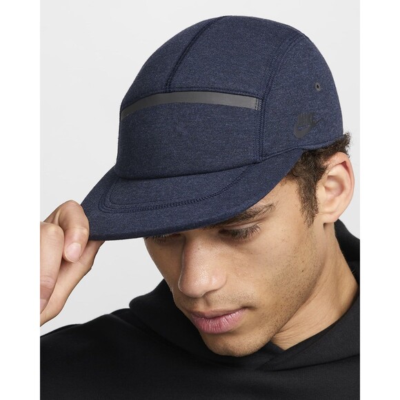 Nike Fly Unstructured Tech Fleece Cap Hat Size M/L Navy Blue HJ3504-451 - Picture 8 of 8